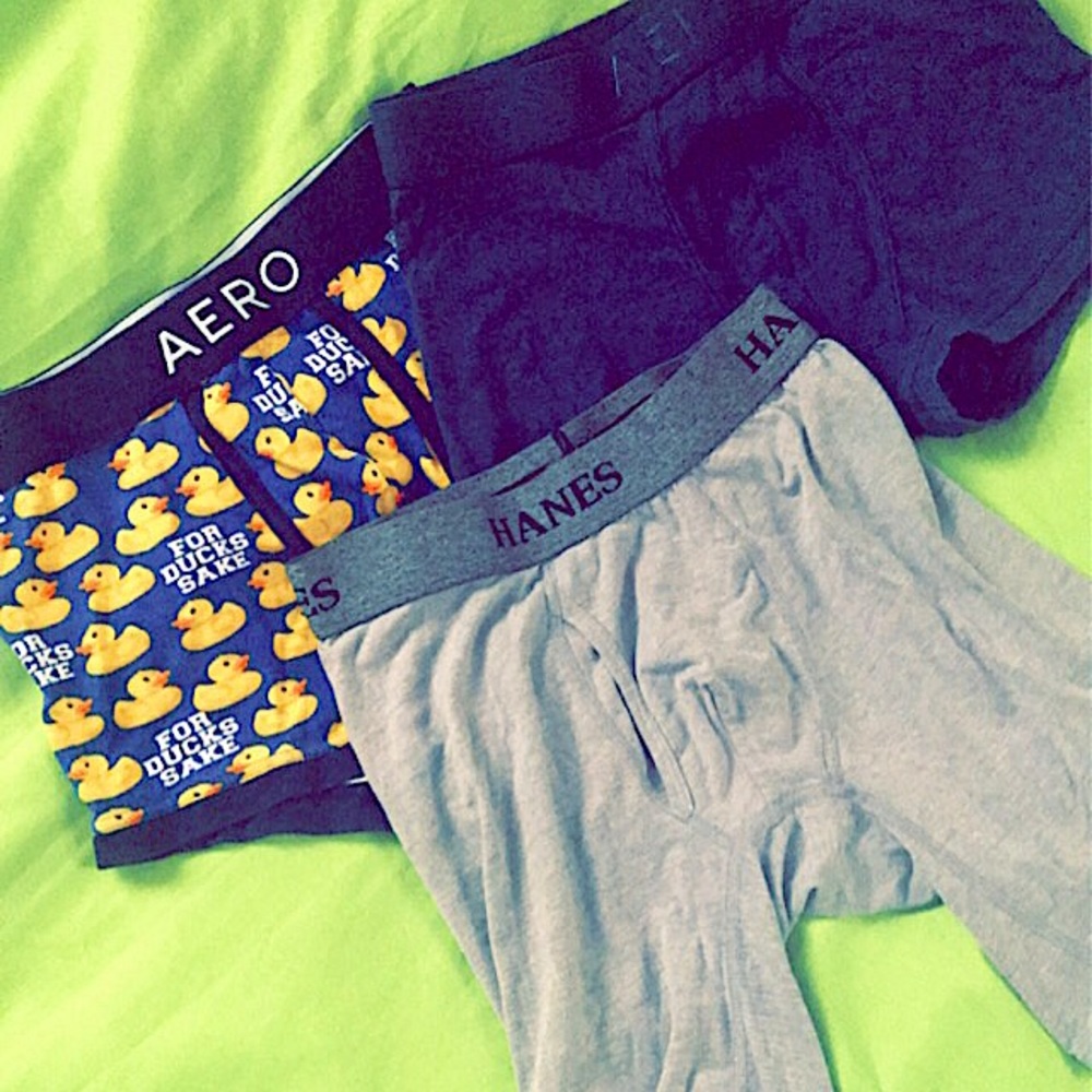 3 Pairs Men’s Underwear 2 Aeropostale 1 Hanes Sexy
